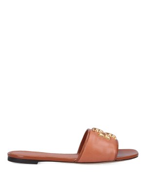 Hogan Turquoise leather h638 flat sandals | HXW6380EV00LE9T204