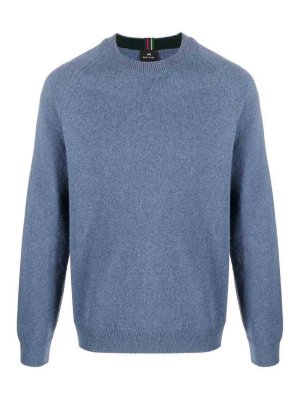 PAUL SMITH: Pull col rond - Pull Col Rond - Bleu