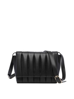 THEMOIRè: cross body bags - Black Feronia Crossbody Bag