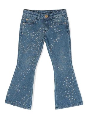 VERSACE YOUNG: bootcut jeans - Star-Print Jeans