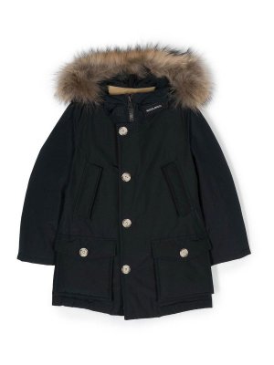 WOOLRICH: short coats - Hooded padded coat