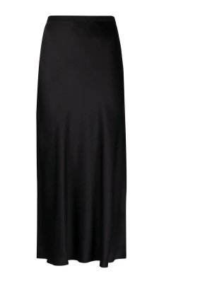 スカート RABANNE KNEE SKIRT Rabanne Knee-length black skirt - Black | 23PXJU373MH0162P001