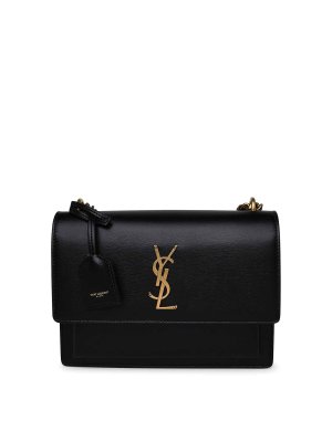SAINT LAURENT: cross body bags - Sunset gold shoulder bag