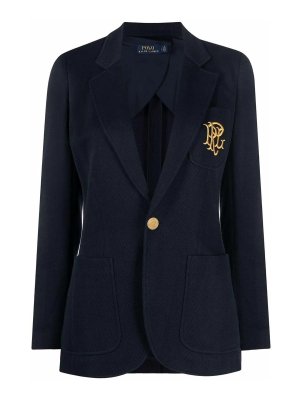 POLO RALPH LAUREN: blazers - Monogram knit blazer