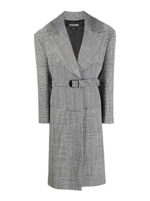 TOM FORD: short coats - Houndstooth coat