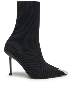 ALEXANDER MCQUEEN: ankle boots - Slash Knit MM Ankle Boots