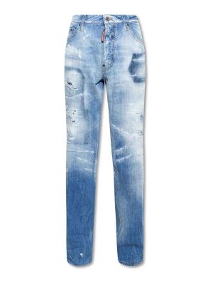 DSQUARED2: straight leg jeans - Denim Jeans