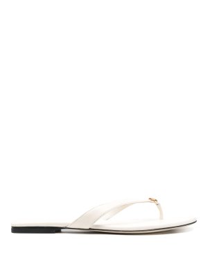 Hogan Turquoise leather h638 flat sandals | HXW6380EV00LE9T204
