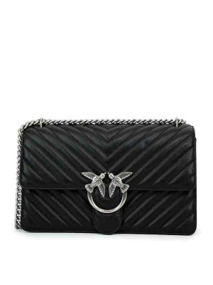 Pinko: cross body bags - Classic love one chevron bag