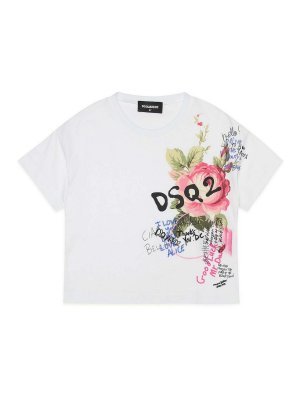 DSQUARED2: T-shirts - T-Shirt - Weiß