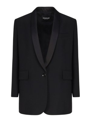 DONDUP: blazers - Wool single breasted blazer