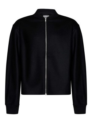 JIL SANDER: Sweatshirts & Sweaters - Wool Zip-Up Sweatshirt