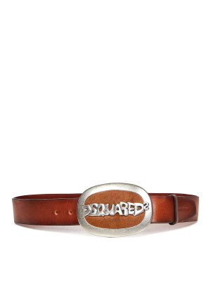 Men's leather belt, brown - Doucal's