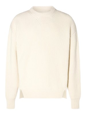 JIL SANDER: maglia collo rotondo - Maglieria in cotone bianco