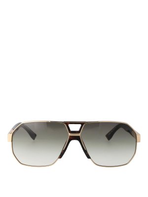 THOM BROWNE ハイロットフレムサンクラス 【関税込】 Thom Browne Eyewear ラウンドフレーム サングラス | FARFETCH JP