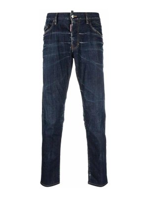 DSQUARED2: Jeans Rectos - Vaqueros Rectos - Lavado Oscuro