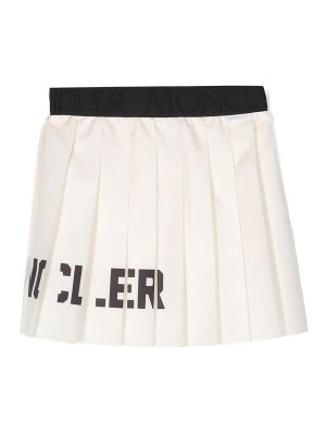 MONCLER JR: Knielange und Midi Röcke - Midirock - Weiß