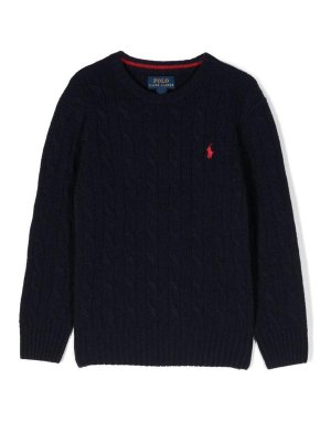 POLO RALPH LAUREN: Vネック - Vネック - ブルー
