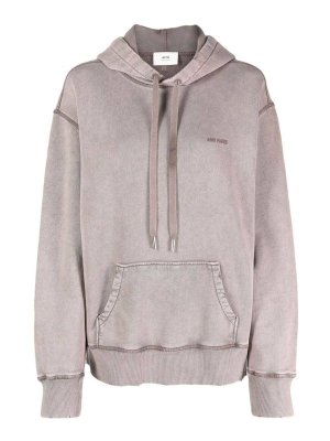 AMI PARIS: Sweatshirts & Pulls - Sweat-Shirts - Gris