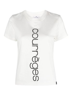 Courreges: T-shirts - T-Shirt - Blanc