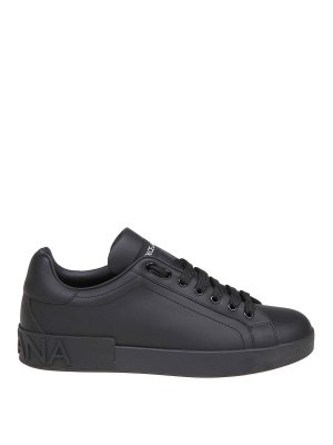 DOLCE & GABBANA: sneakers - sneakers in pelle colore nero
