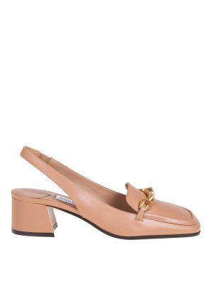 JIMMY CHOO: sandali - pumps slingback in pelle colore biscotto