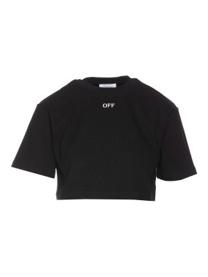 OFF-WHITE: Tシャツ - Tシャツ - 黒