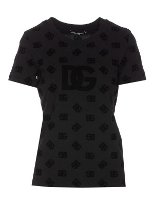 Dolce & Gabbana Rhinestone logo t-shirt - Black
