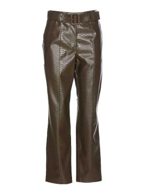 Leather trousers Balmain - Leather pants - BF1QJ020LB247CX