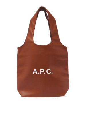 Mcm Bag With Logo - Brown - Women | MWRAAVI01CO | thebs.com