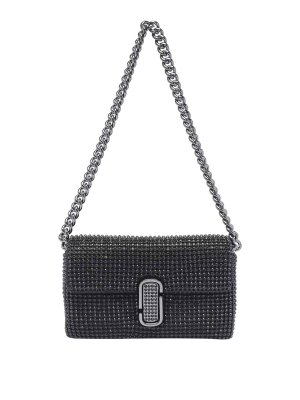 MARC JACOBS: shoulder bags - The rhinestone j marc mini shoulder bag