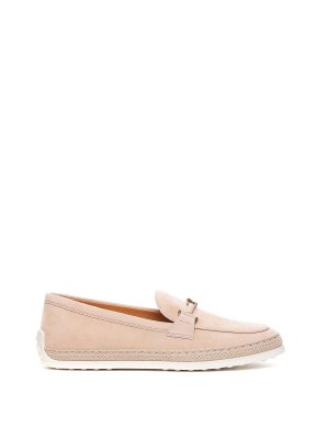 TOD'S: Mocasines y Zapatillas - Mocasines - Color Carne Y Neutral