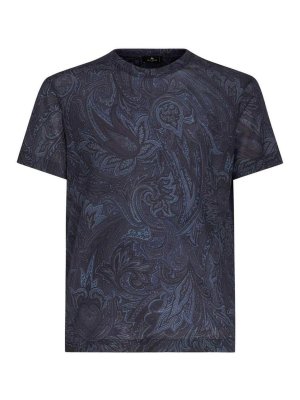 ETRO: Camisetas - Camiseta - Azul