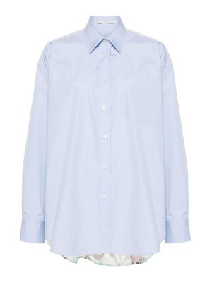Jejia Cotton poplin shirt - Light Blue - Women
