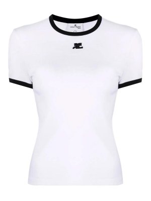 Courreges: Camisetas - Camiseta - Blanco