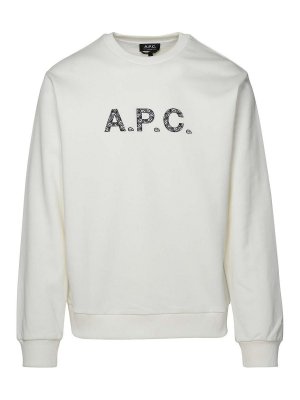 A.P.C.: Sweatshirts & Pulls - Sweat-Shirts - Blanc