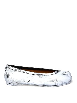 Maison Margiela: フラットシューズ - フラットシューズ - 白