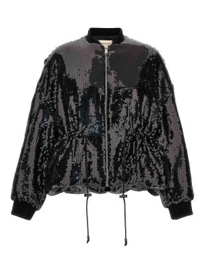 ALEXANDRE VAUTHIER: casual jackets - Sequin bomber jacket