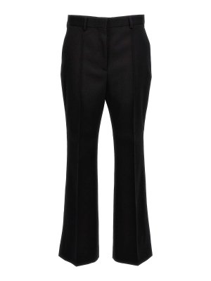 LANVIN: casual trousers - Wool flare pants
