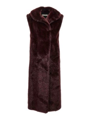 Philosophy di Lorenzo Serafini: vests - Extra long faux fur vest