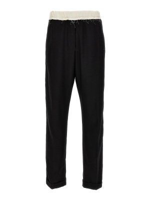 WALES BONNER: カジュアルトラウザー - カジュアルパンツ - 白