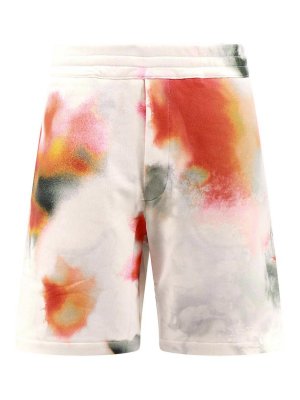 ALEXANDER MCQUEEN: pantaloni shorts - shorts organici floreali