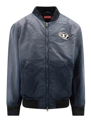 DIESEL: casual jackets - Jacket with metal oval-d logo