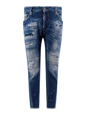 極美品★DSQUARED2★Skater Patch Denim Pants Jeans Denim Dsquared2 Skater Dsq2 Patch