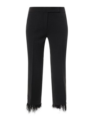 MICHAEL KORS: casual trousers - Trouser with feathers detail