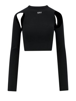 OFF-WHITE: Tops & Tank tops - Stretch nylon top