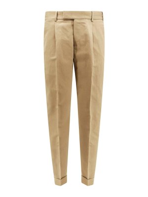 PT TORINO: casual trousers - Cotton and linen trouser