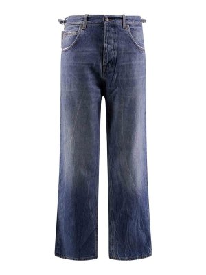 HAIKURE: bootcut jeans - Cotton jeans with back logo patch