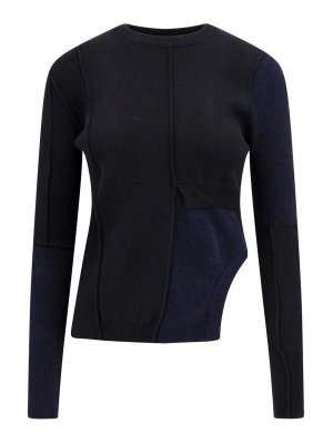 Dolce & Gabbana Jet black jacquard sweater | FXX03TJFMZ9N0000
