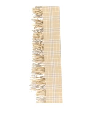 Burberry Silk Scarf With Houndstooth Pattern - Pink | 8081993